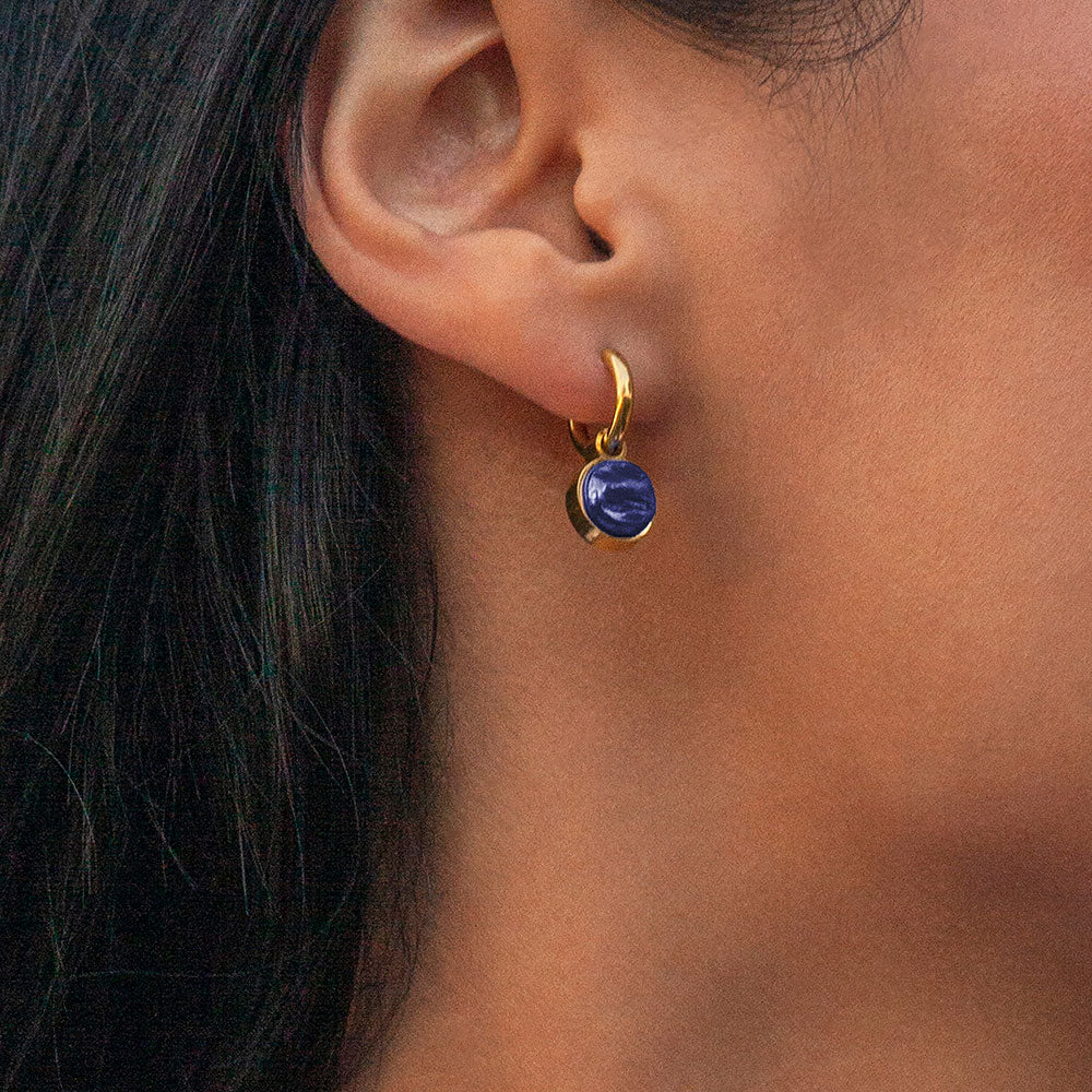 Foto von Hoop earrings with pendants • Mix & Match earrings • 12mm Foto von Hoop earrings with pendants • Mix & Match earrings • 12mm