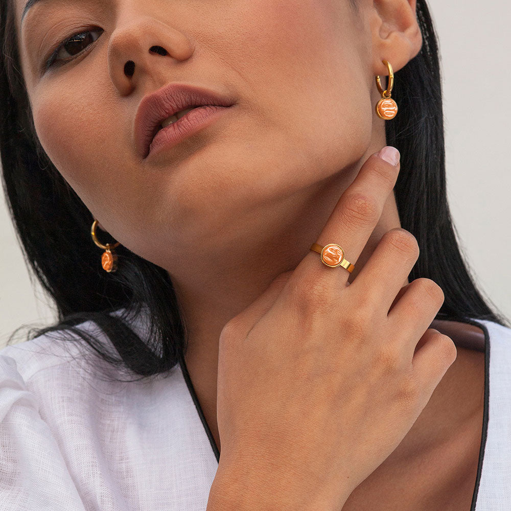 Foto von Hoop earrings with charms • Mix & Match earrings • 16mm Foto von Hoop earrings with charms • Mix & Match earrings • 16mm