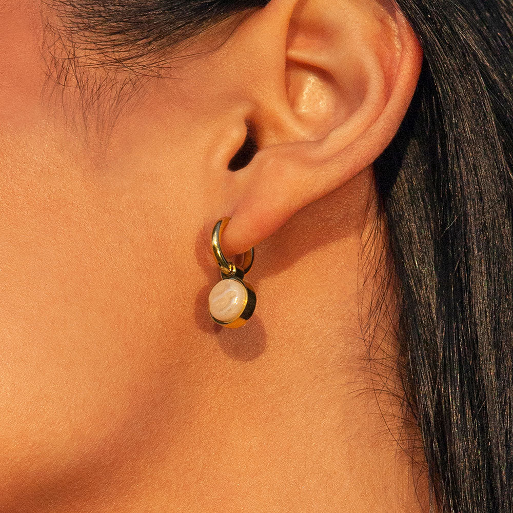 Foto von Hoop earrings with pendants • Mix & Match earrings • 12mm Foto von Hoop earrings with pendants • Mix & Match earrings • 12mm