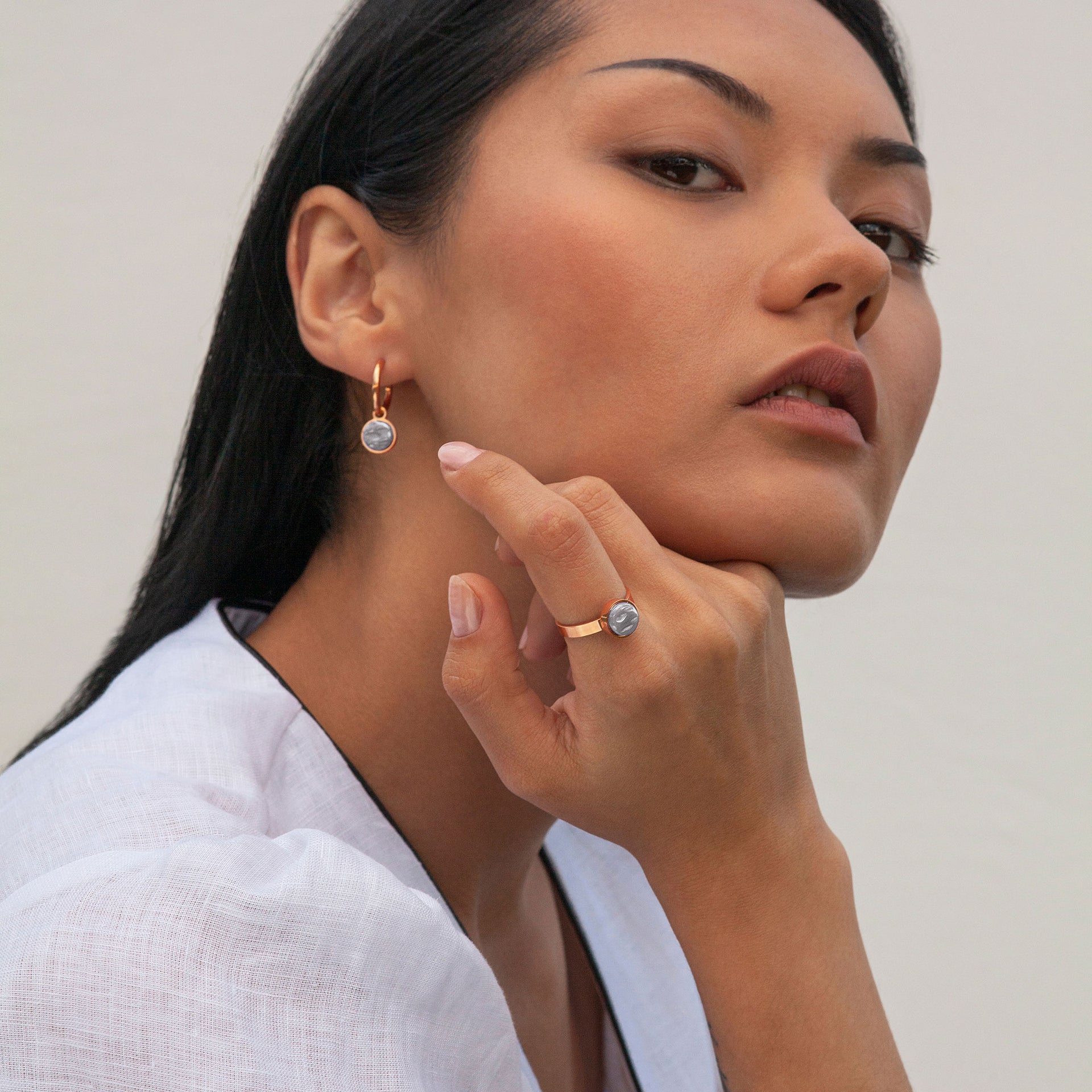 Foto von Hoop earrings with charms • Mix & Match earrings • 16mm Foto von Hoop earrings with charms • Mix & Match earrings • 16mm