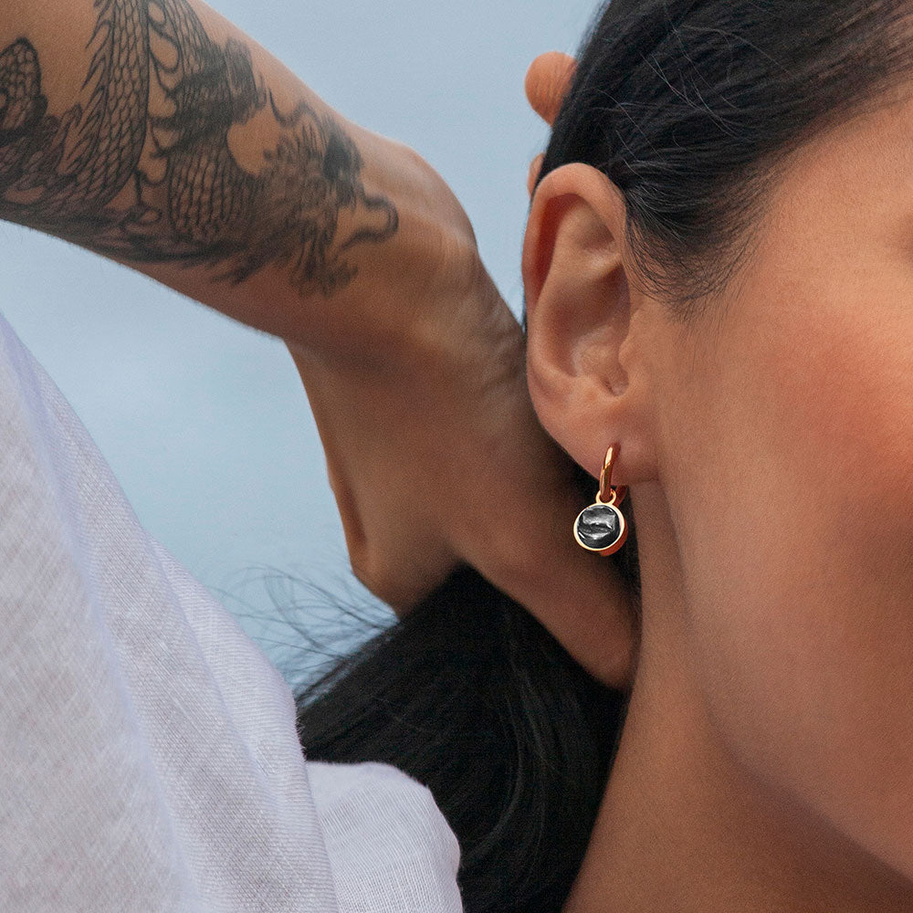 Foto von Hoop earrings with pendants • Mix & Match earrings • 12mm Foto von Hoop earrings with pendants • Mix & Match earrings • 12mm