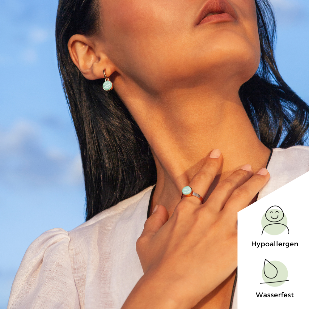 Foto von Hoop earrings with pendants • Mix & Match earrings • 12mm Foto von Hoop earrings with pendants • Mix & Match earrings • 12mm