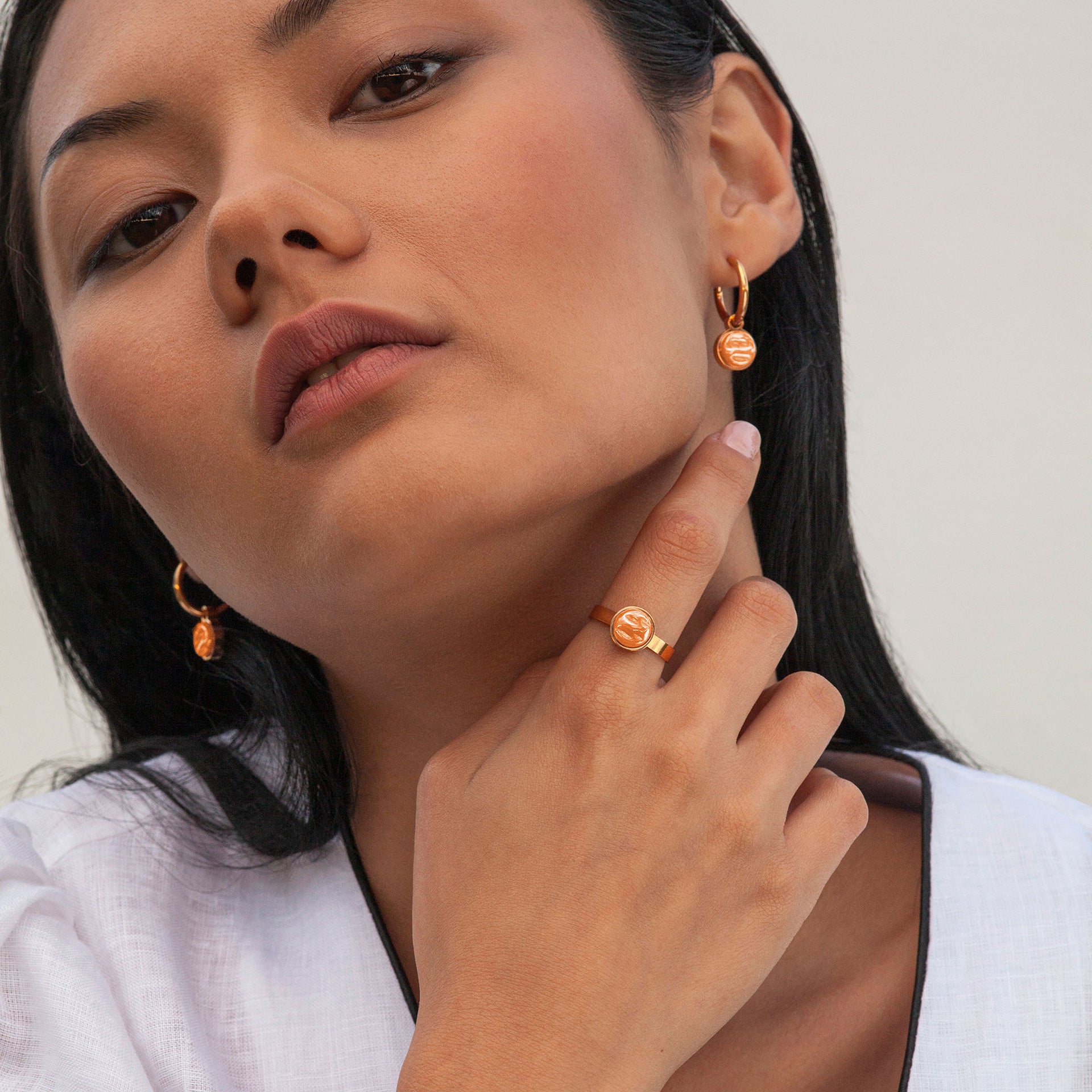 Foto von Hoop earrings with charms • Mix & Match earrings • 16mm Foto von Hoop earrings with charms • Mix & Match earrings • 16mm