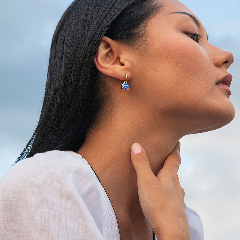 Foto von Hoop earrings with pendants • Mix & Match earrings • 12mm Foto von Hoop earrings with pendants • Mix & Match earrings • 12mm