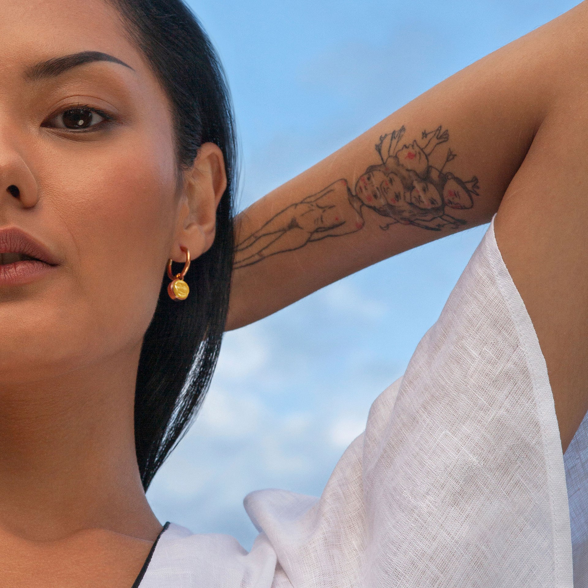 Foto von Hoop earrings with charms • Mix & Match earrings • 16mm Foto von Hoop earrings with charms • Mix & Match earrings • 16mm