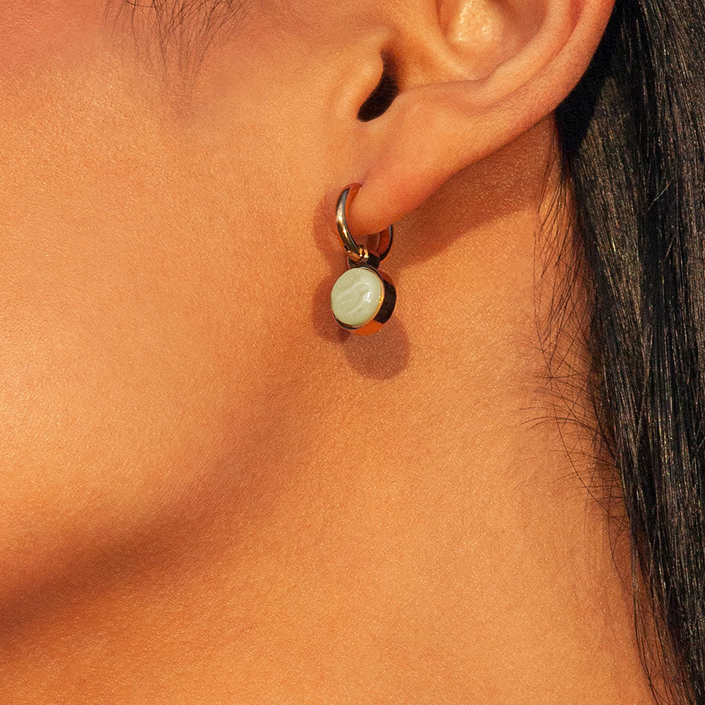 Foto von Hoop earrings with pendants • Mix & Match earrings • 12mm Foto von Hoop earrings with pendants • Mix & Match earrings • 12mm