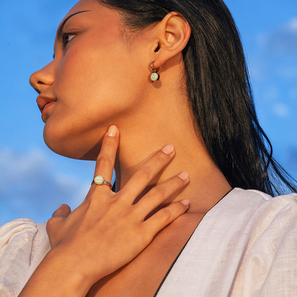 Foto von Hoop earrings with pendants • Mix & Match earrings • 12mm Foto von Hoop earrings with pendants • Mix & Match earrings • 12mm