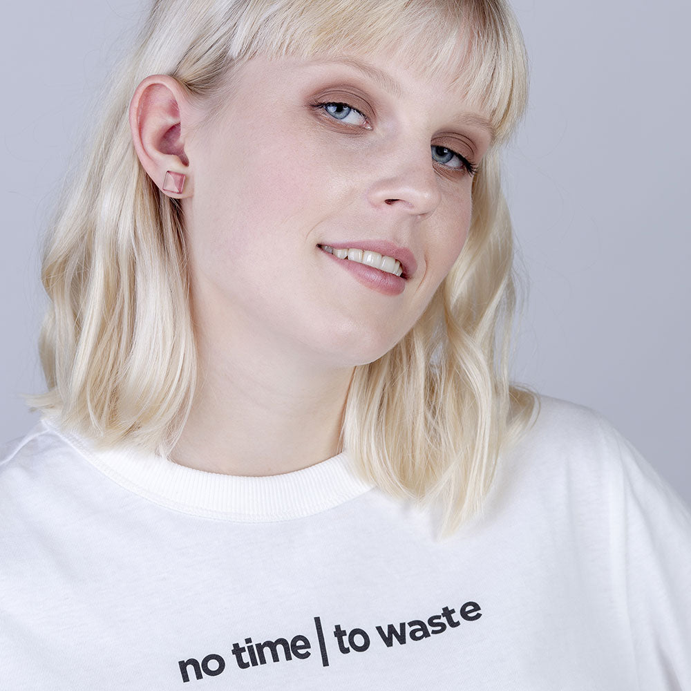 Foto von Small glass stud earrings • 10mm Foto von Small glass stud earrings • 10mm