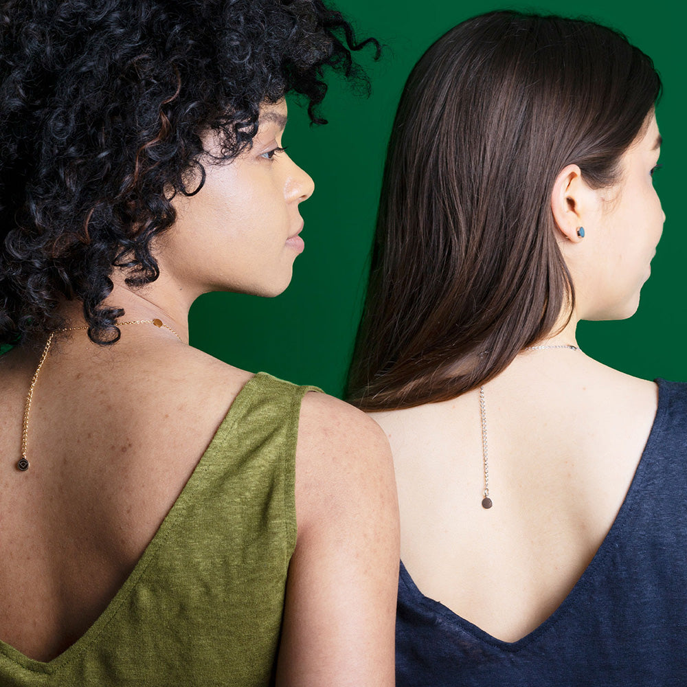 Foto von Kurze Kette mit Plättchen • verstellbar Foto von Kurze Kette mit Plättchen • verstellbar