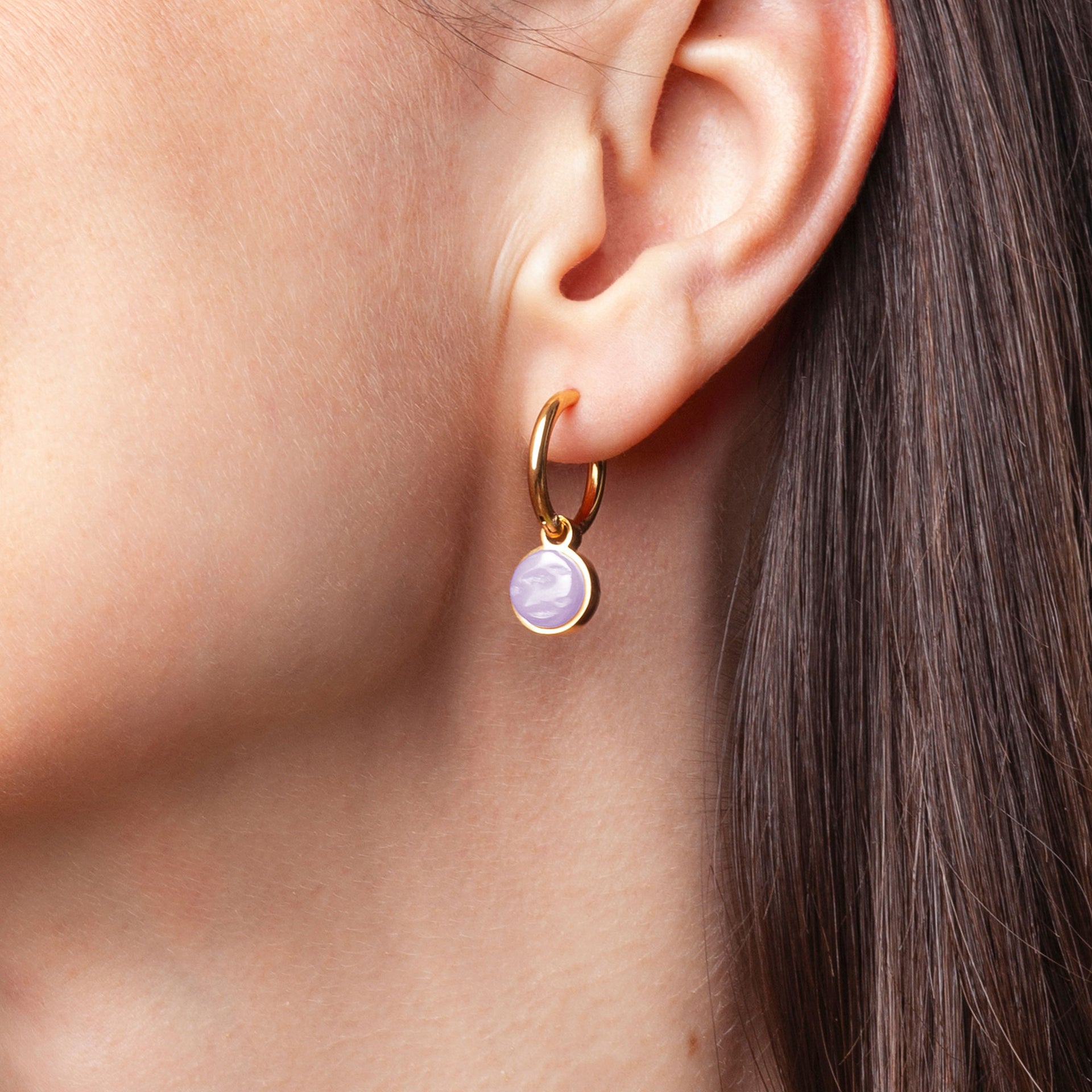 Foto von Hoop earrings with charms • Mix & Match earrings • 16mm Foto von Hoop earrings with charms • Mix & Match earrings • 16mm