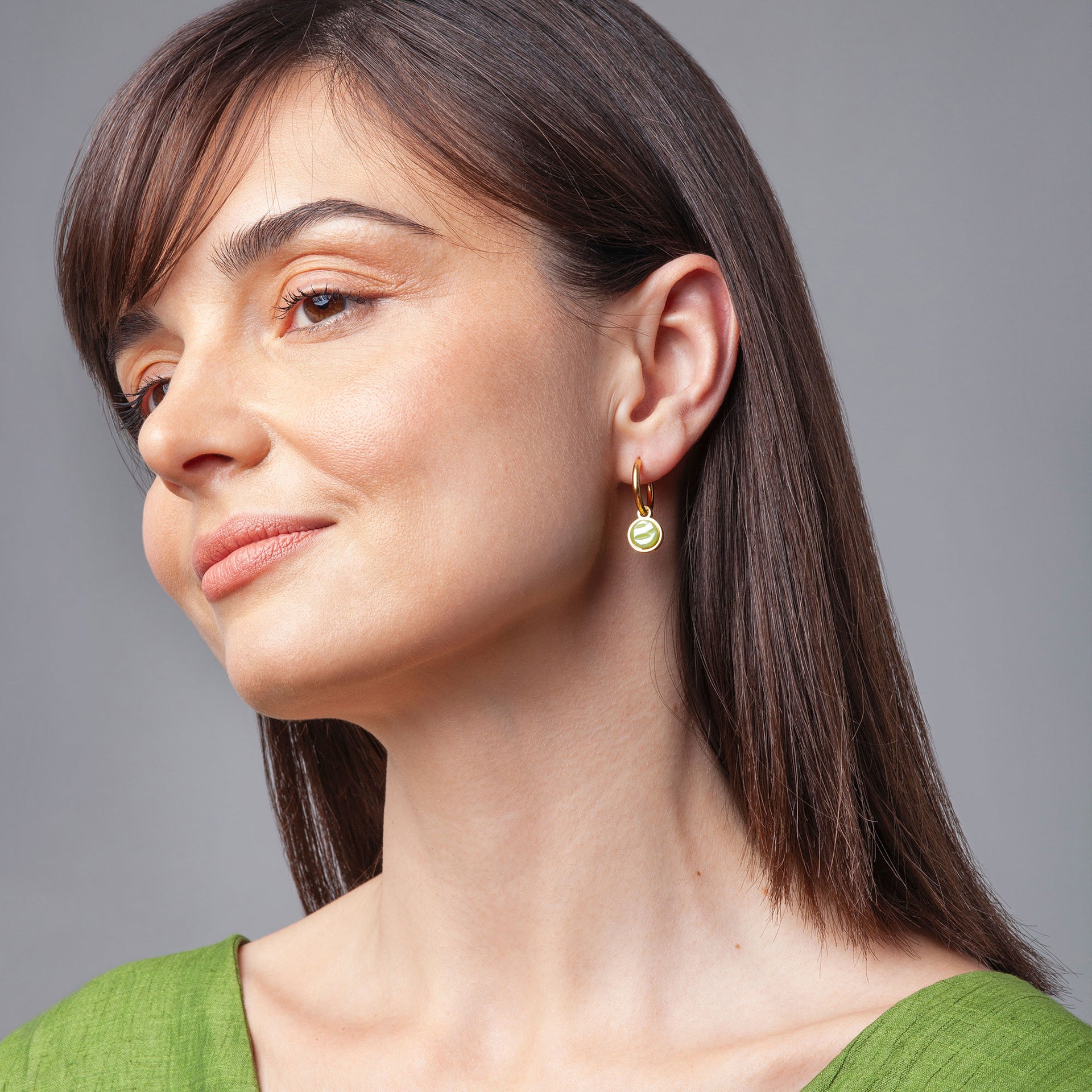 Foto von Hoop earrings with charms • Mix & Match earrings • 16mm Foto von Hoop earrings with charms • Mix & Match earrings • 16mm