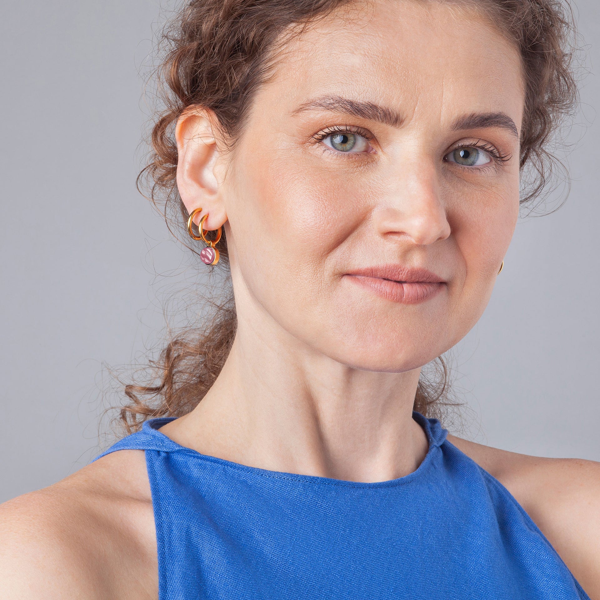 Foto von Hoop earrings with charms • Mix & Match earrings • 16mm Foto von Hoop earrings with charms • Mix & Match earrings • 16mm