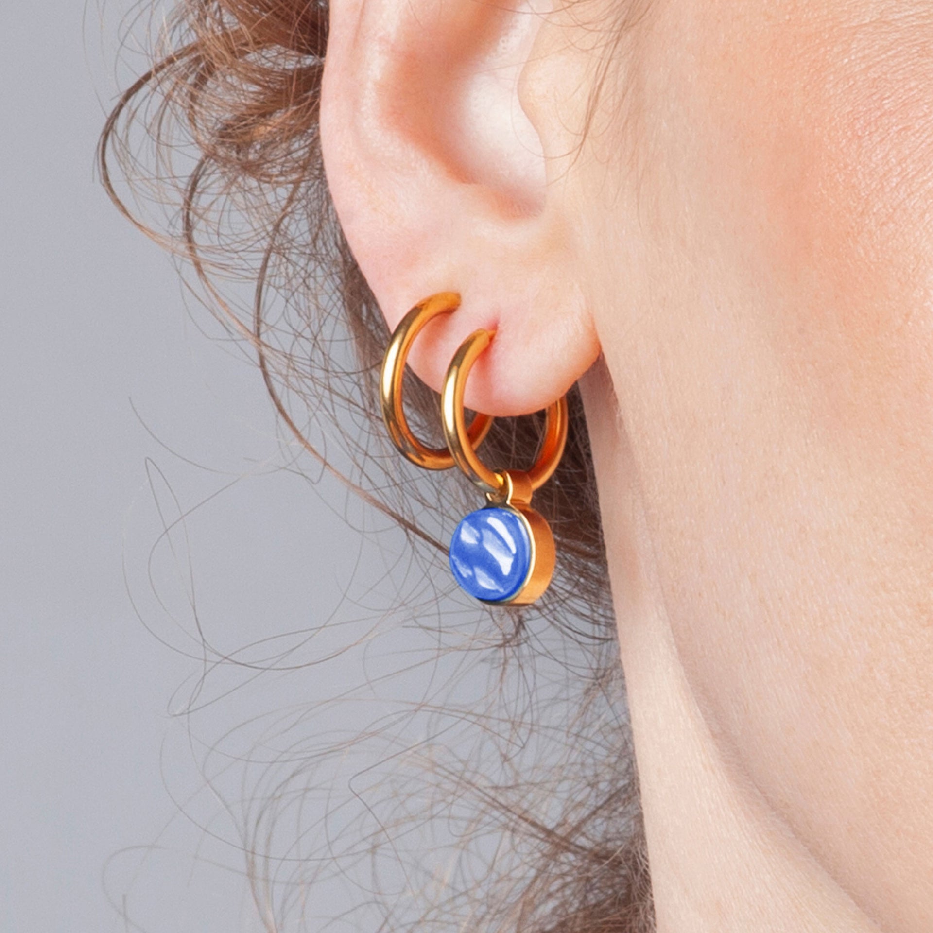 Foto von Hoop earrings with charms • Mix & Match earrings • 16mm Foto von Hoop earrings with charms • Mix & Match earrings • 16mm