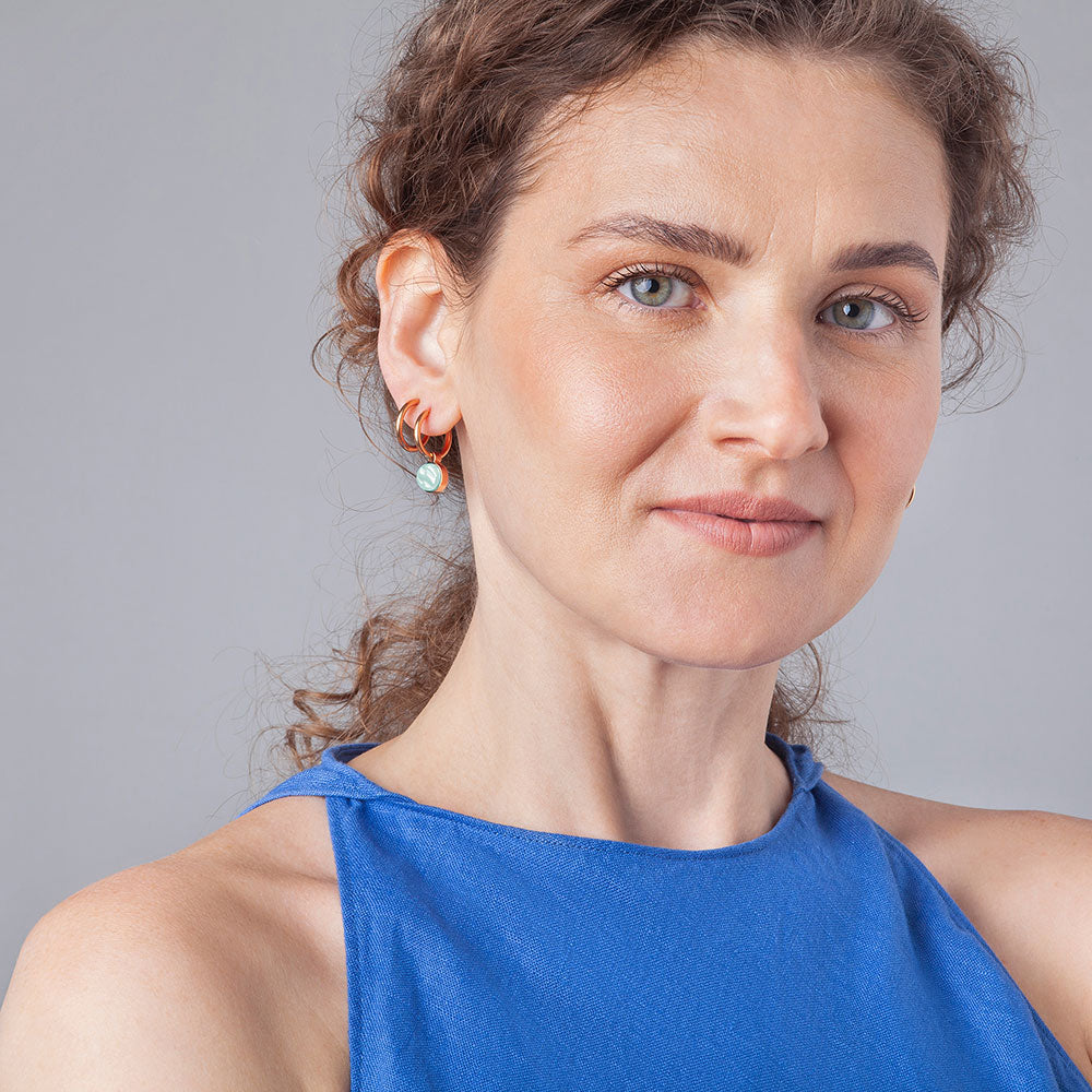 Foto von Hoop earrings with charms • Mix & Match earrings • 16mm Foto von Hoop earrings with charms • Mix & Match earrings • 16mm