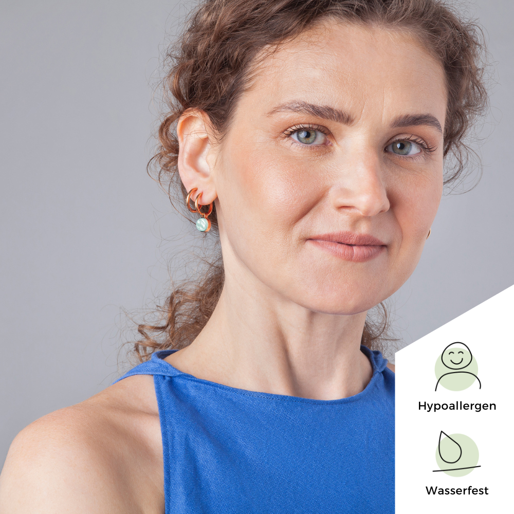 Foto von Hoop earrings with charms • Mix & Match earrings • 16mm Foto von Hoop earrings with charms • Mix & Match earrings • 16mm