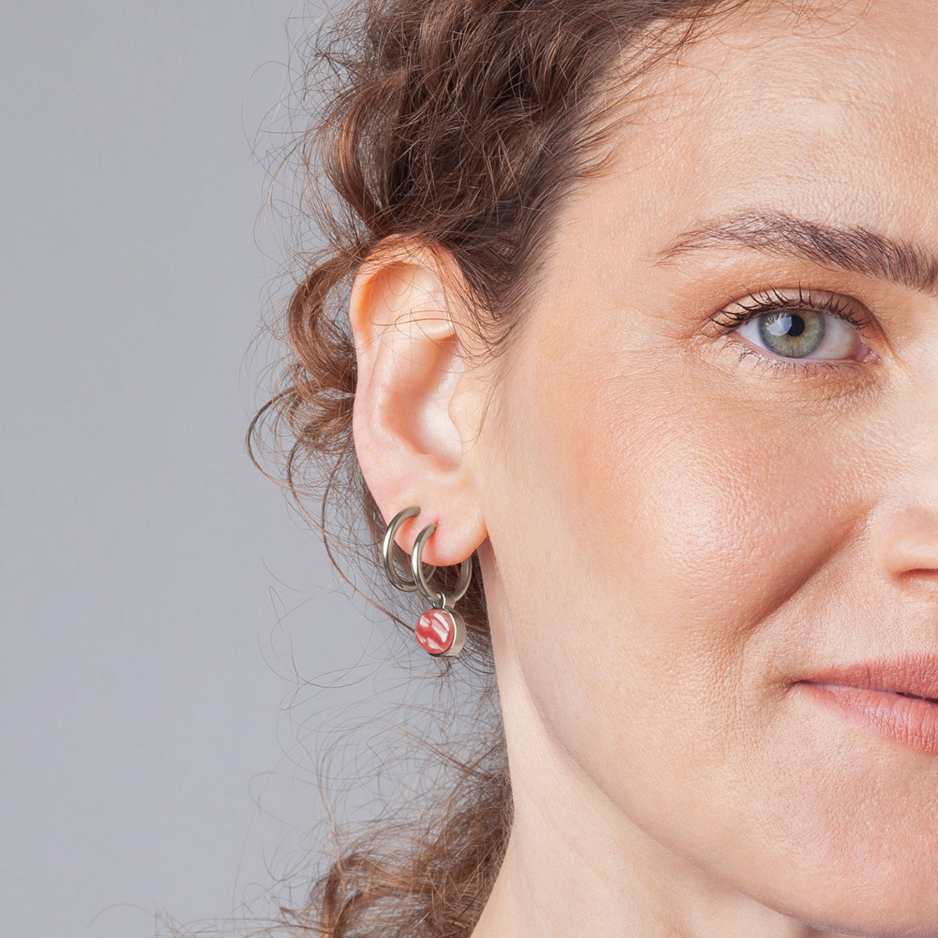 Foto von Hoop earrings with charms • Mix & Match earrings • 16mm Foto von Hoop earrings with charms • Mix & Match earrings • 16mm