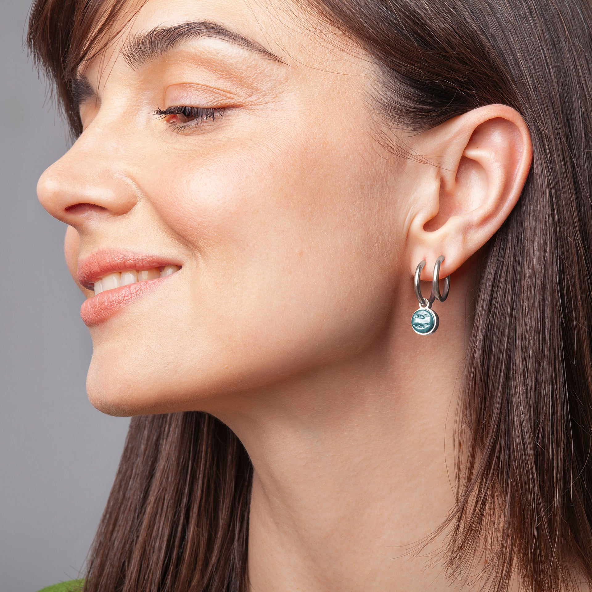 Foto von Hoop earrings with charms • Mix & Match earrings • 16mm Foto von Hoop earrings with charms • Mix & Match earrings • 16mm