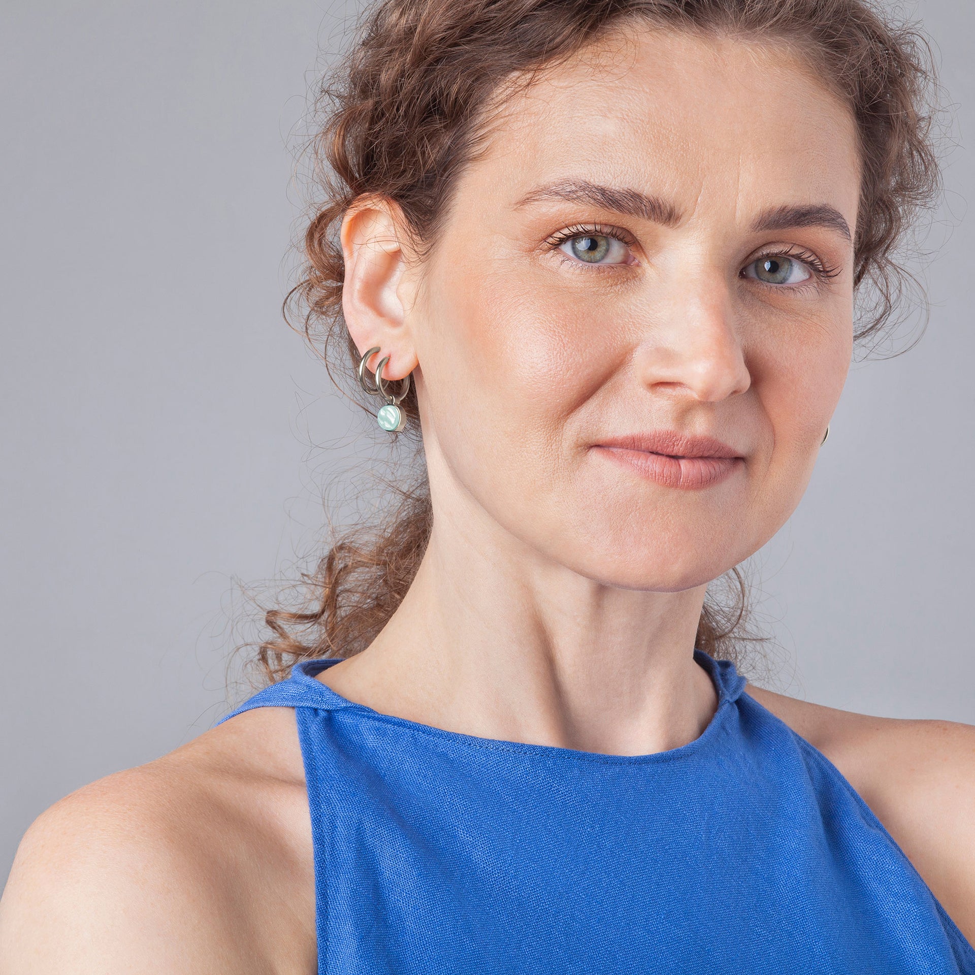 Foto von Hoop earrings with charms • Mix & Match earrings • 16mm Foto von Hoop earrings with charms • Mix & Match earrings • 16mm