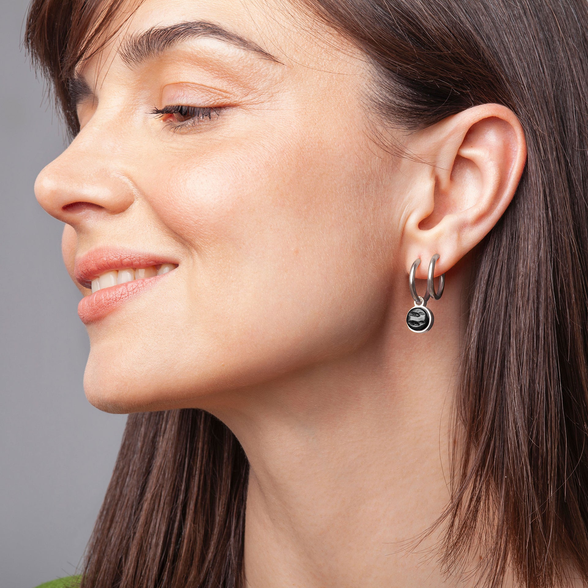 Foto von Hoop earrings with charms • Mix & Match earrings • 16mm Foto von Hoop earrings with charms • Mix & Match earrings • 16mm