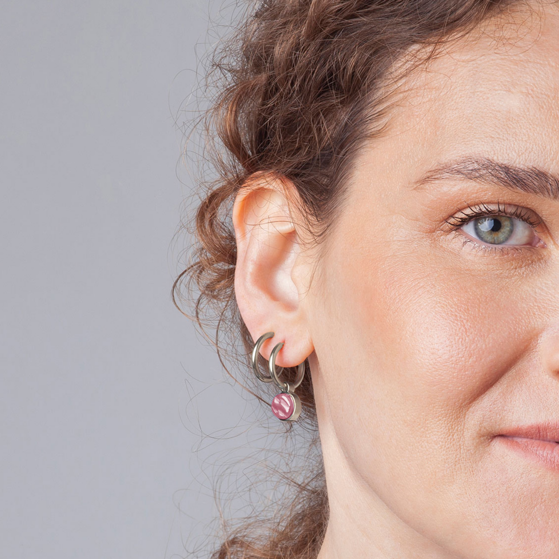 Foto von Hoop earrings with charms • Mix & Match earrings • 16mm Foto von Hoop earrings with charms • Mix & Match earrings • 16mm