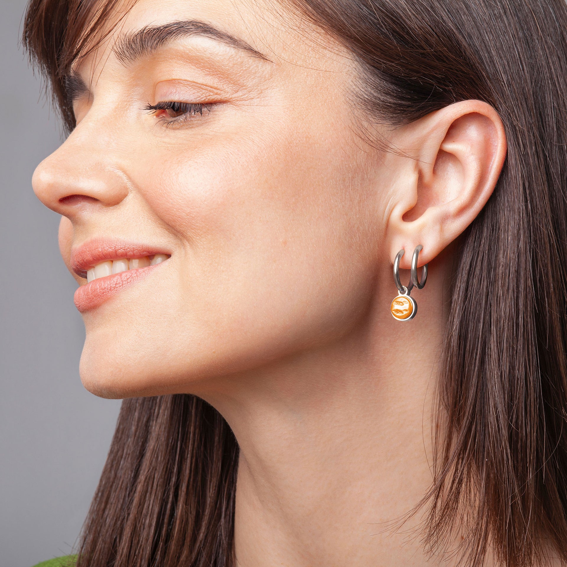 Foto von Hoop earrings with charms • Mix & Match earrings • 16mm Foto von Hoop earrings with charms • Mix & Match earrings • 16mm