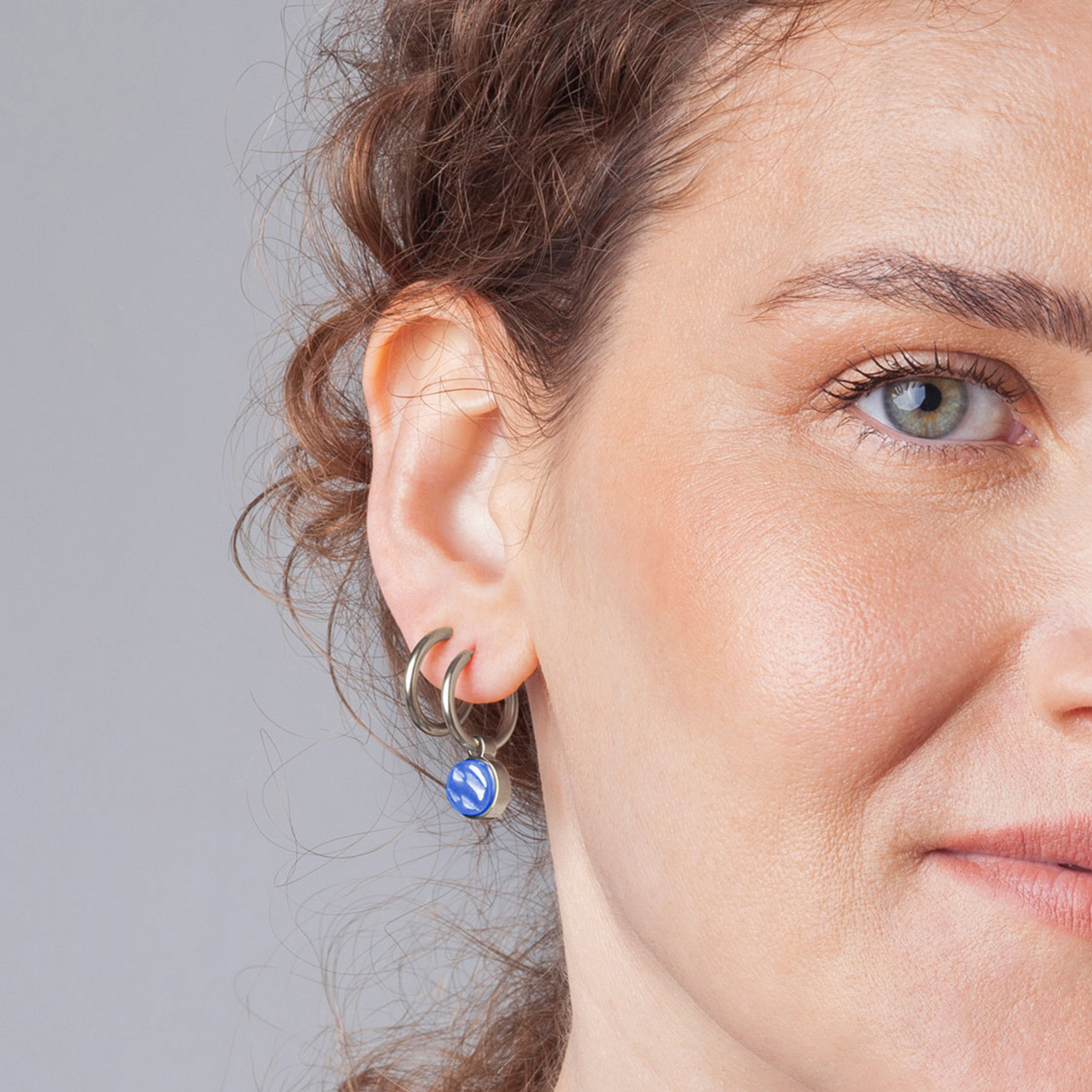 Foto von Hoop earrings with charms • Mix & Match earrings • 16mm Foto von Hoop earrings with charms • Mix & Match earrings • 16mm