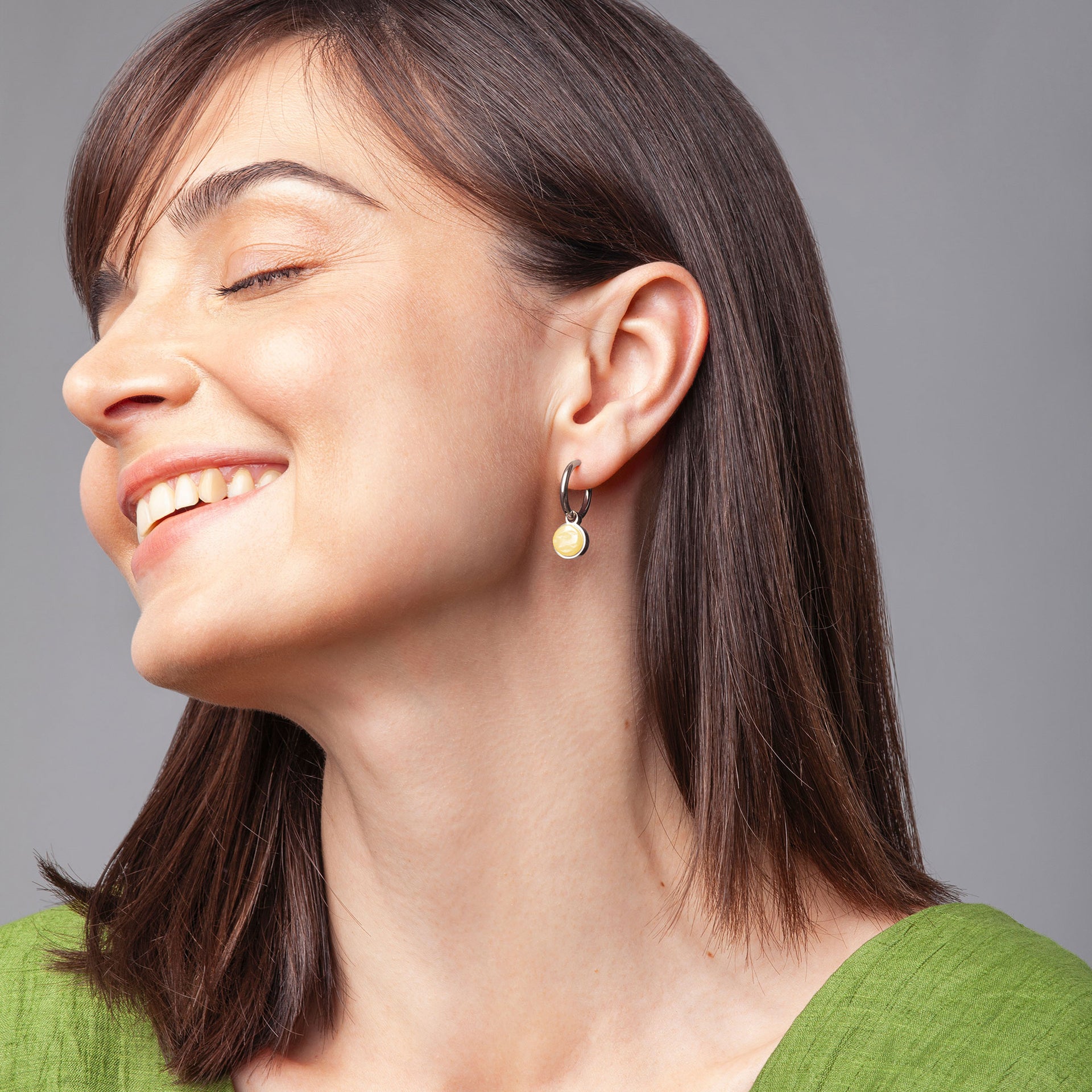 Foto von Hoop earrings with charms • Mix & Match earrings • 16mm Foto von Hoop earrings with charms • Mix & Match earrings • 16mm