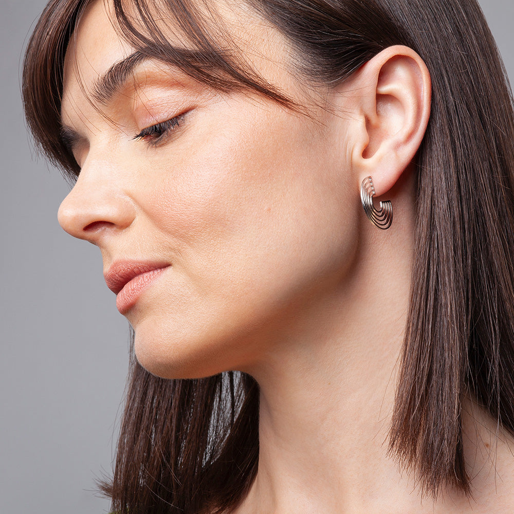 Foto von "Rainbow" hoop earrings • 23mm Foto von "Rainbow" hoop earrings • 23mm