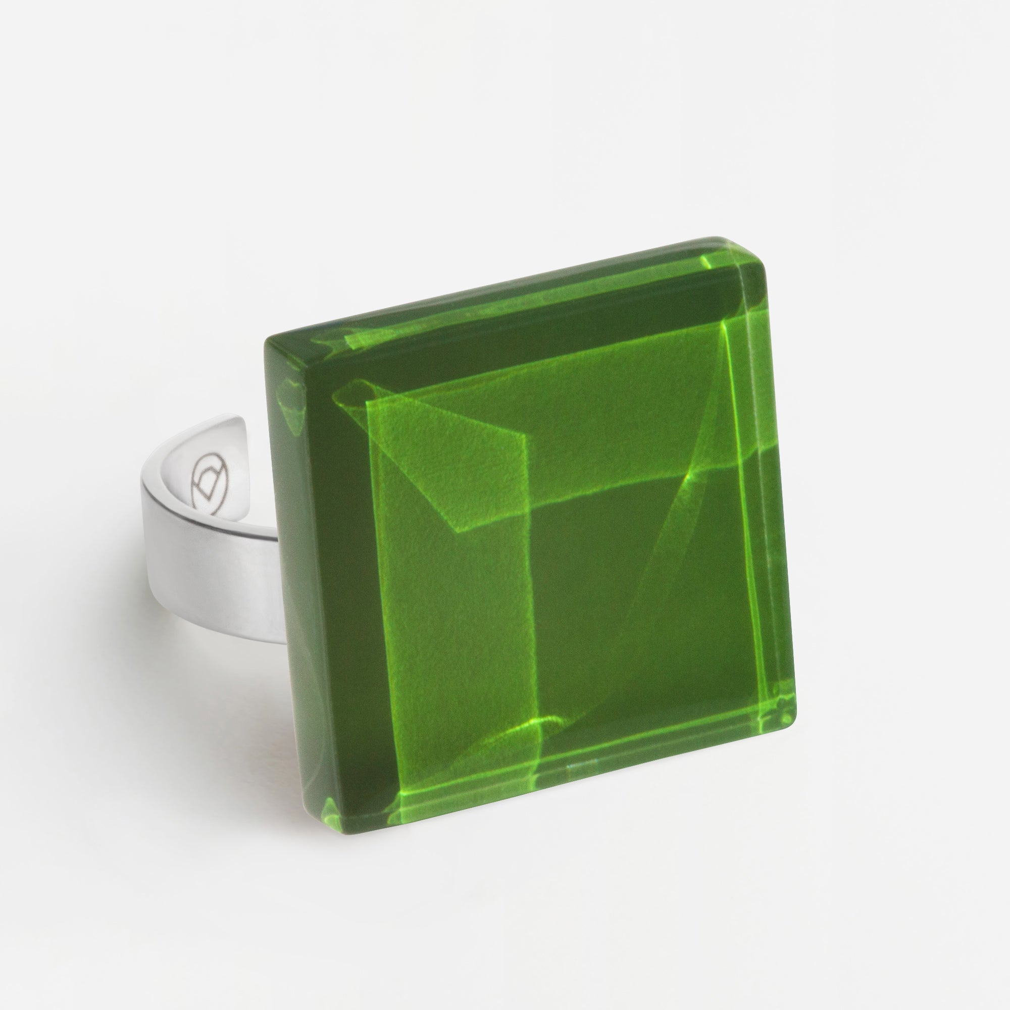 Foto von Statement Ring mit Stein 20mm • größenverstellbar