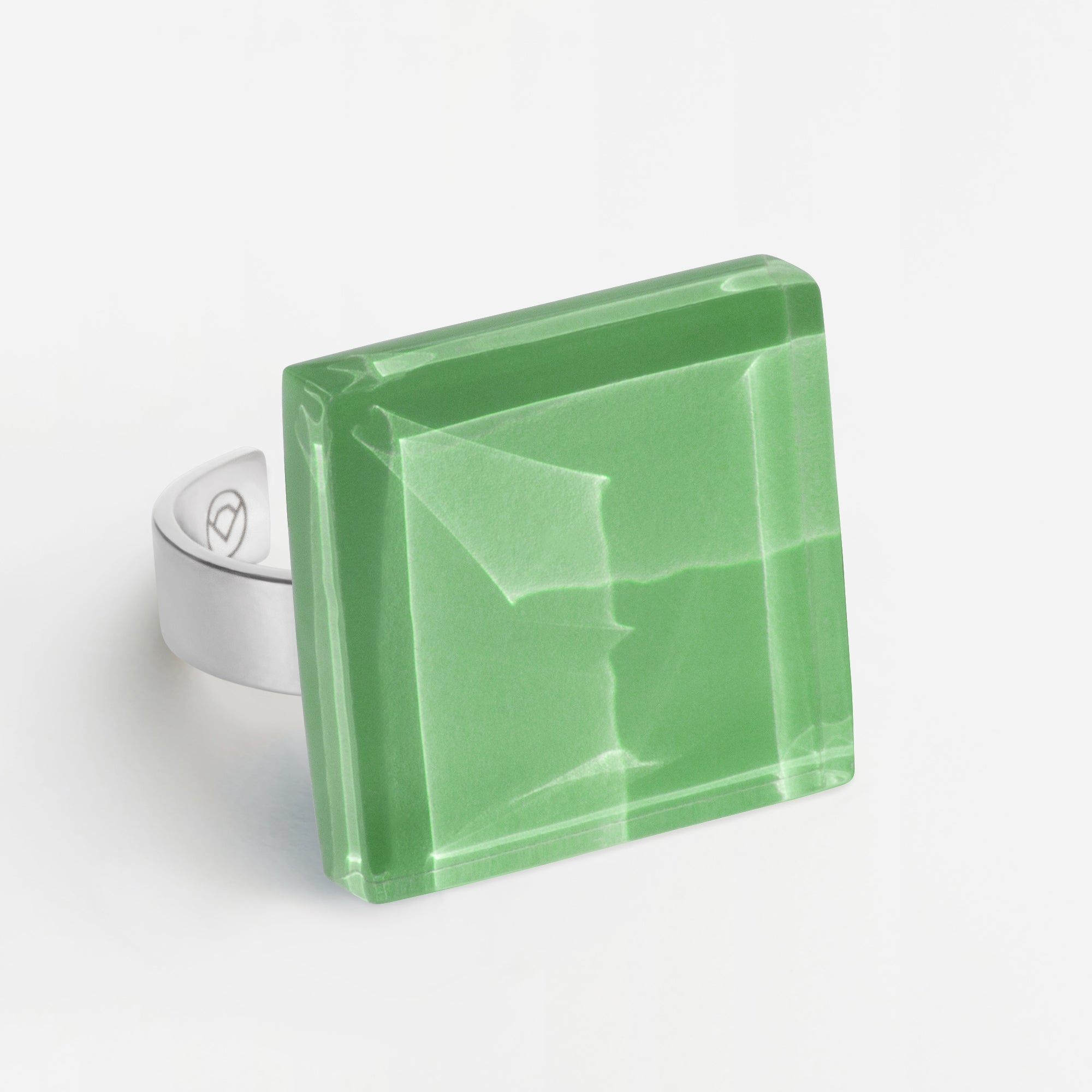 Foto von Statement Ring mit Stein 20mm • größenverstellbar