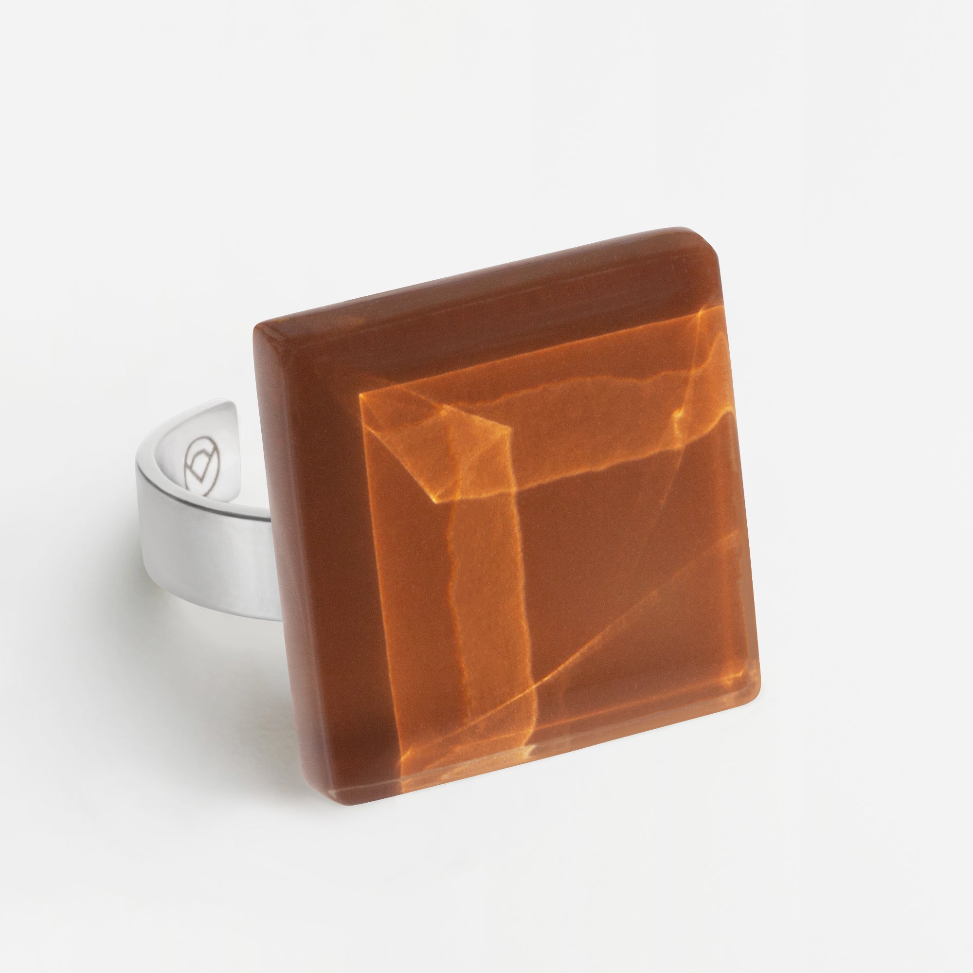 Foto von Statement Ring mit Stein 20mm • größenverstellbar
