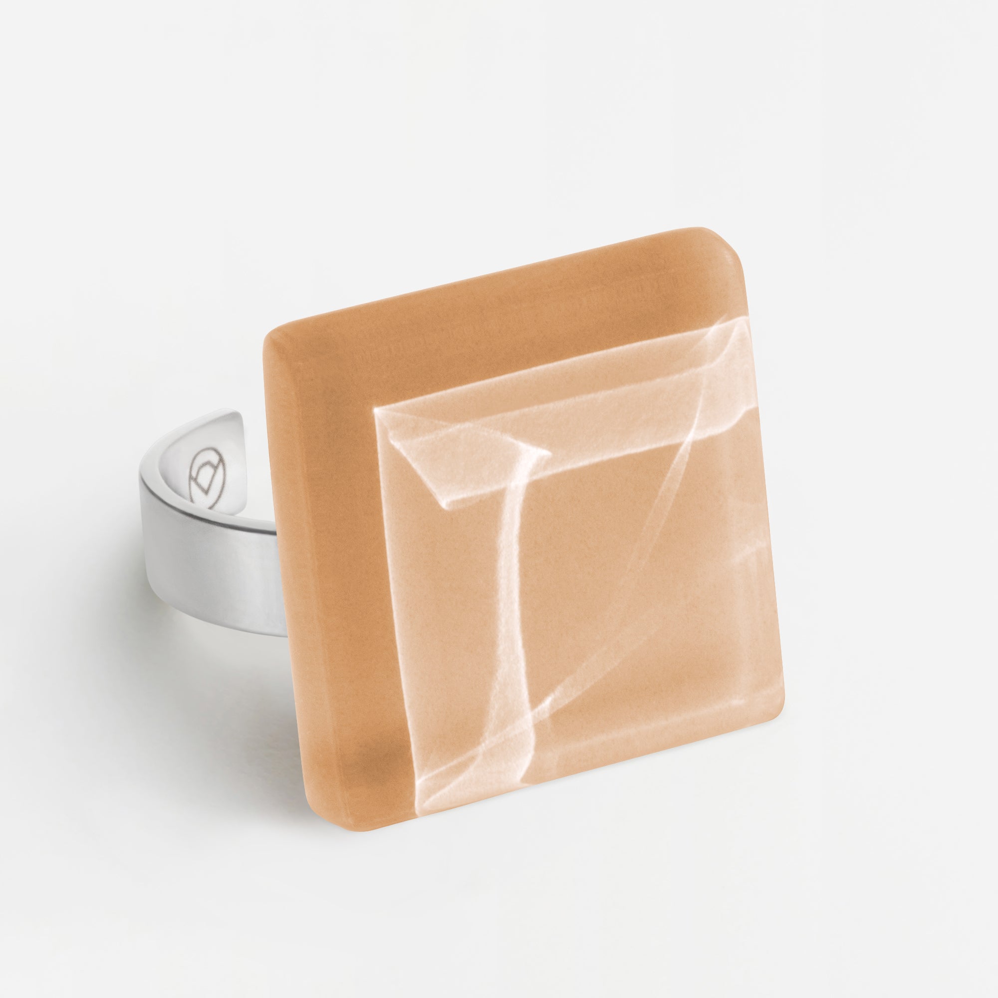 Foto von Statement Ring mit Stein 20mm • größenverstellbar