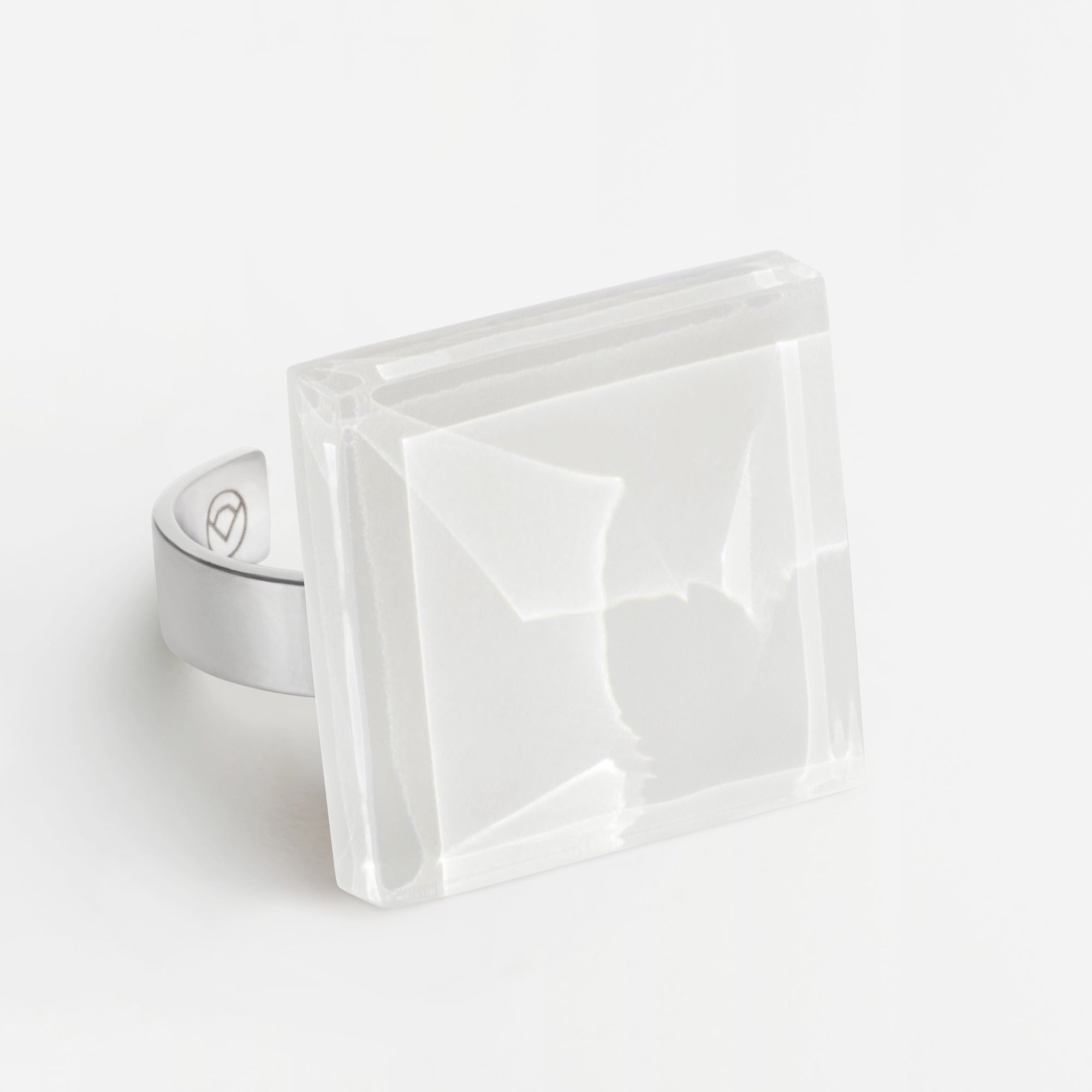 Foto von Statement Ring mit Stein 20mm • größenverstellbar