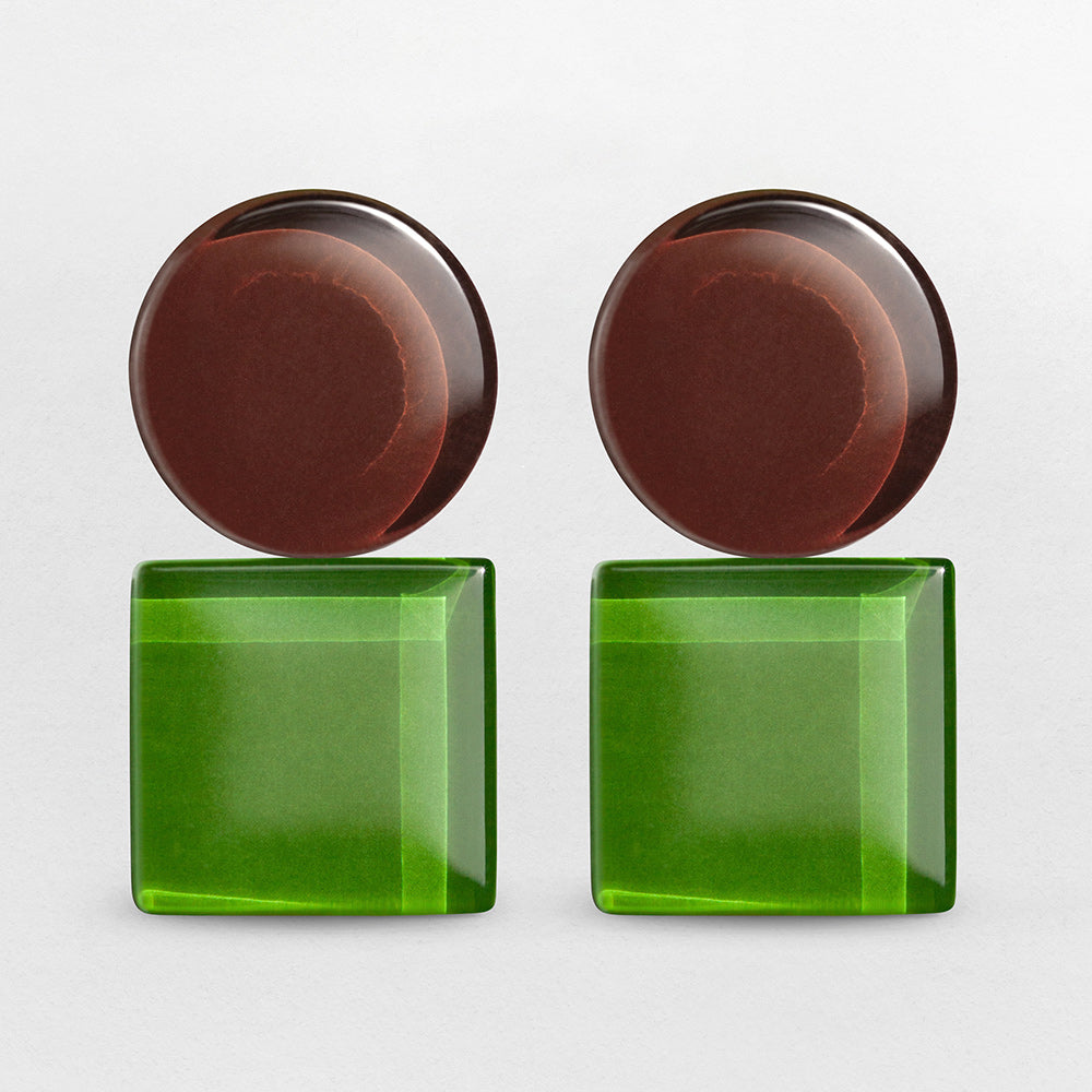 Geometrische Clip Ohrringe Geometrische Clip Ohrringe