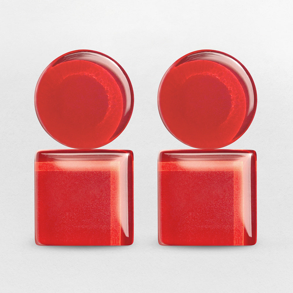 Geometrische Clip Ohrringe Geometrische Clip Ohrringe