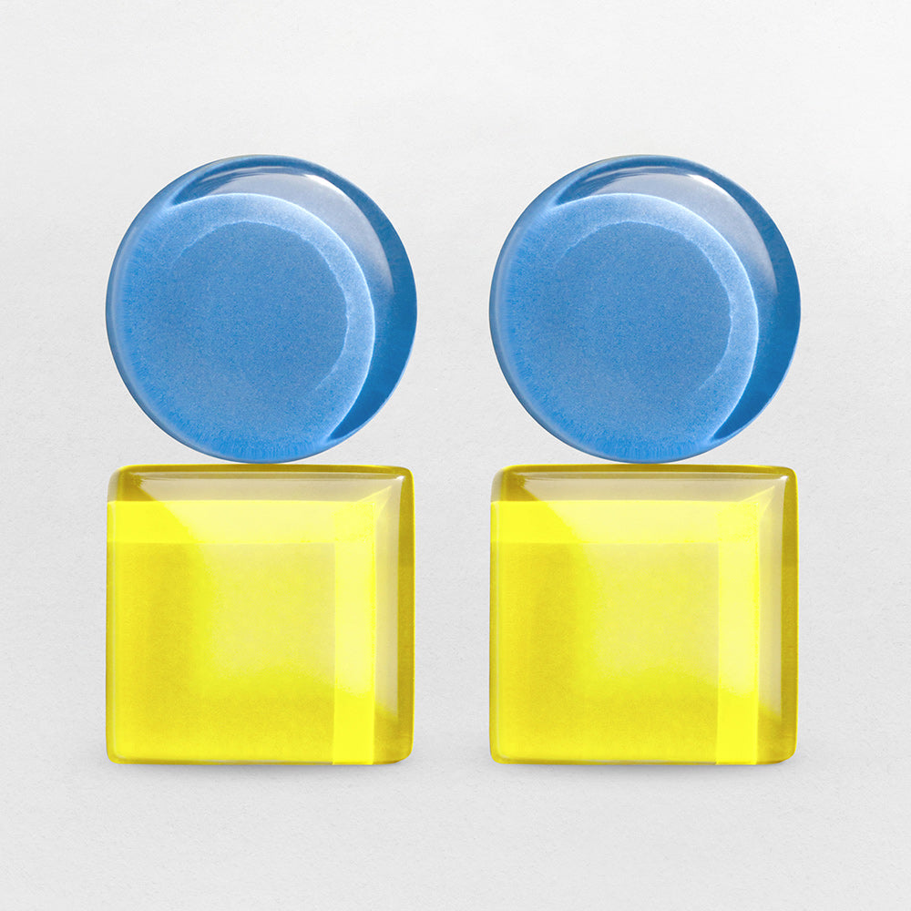 Geometrische Clip Ohrringe Geometrische Clip Ohrringe