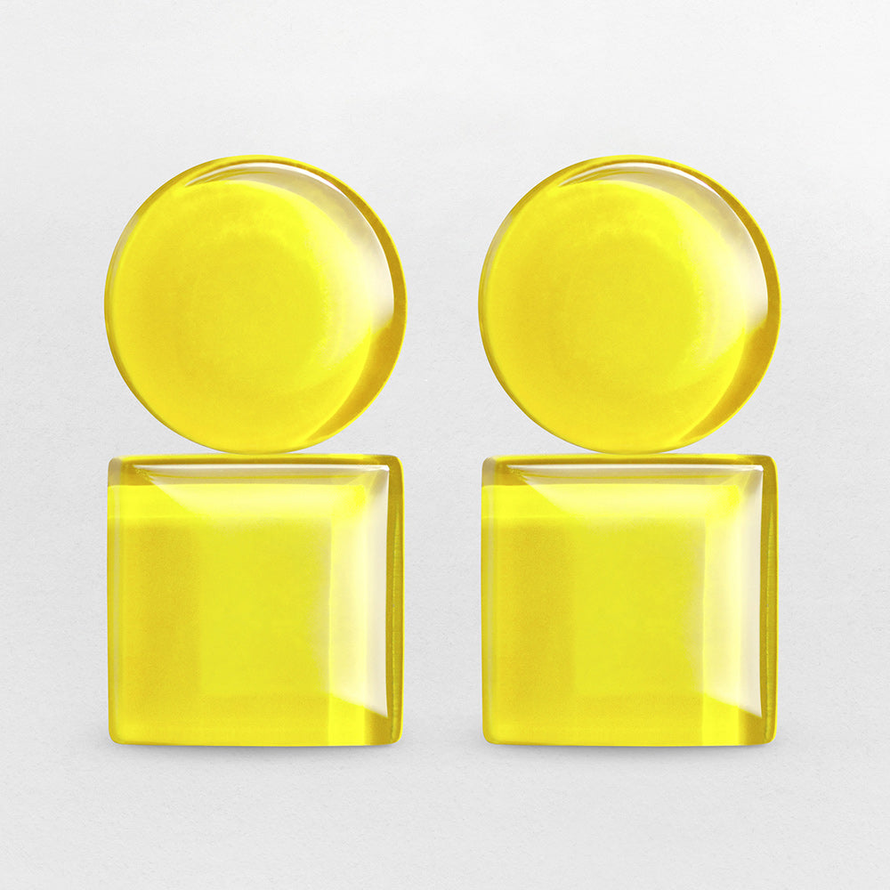 Geometrische Clip Ohrringe Geometrische Clip Ohrringe