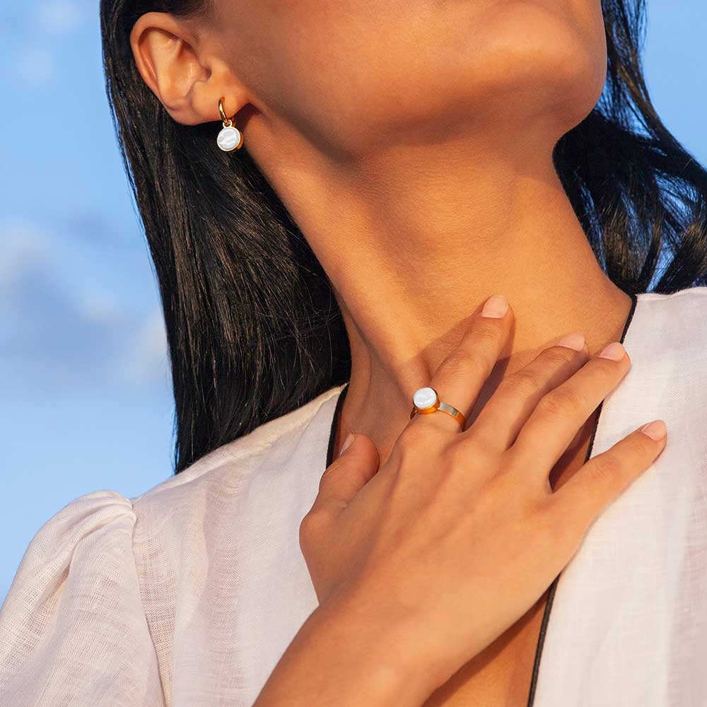 Foto von Adjustable ring with stone • 8mm Foto von Adjustable ring with stone • 8mm