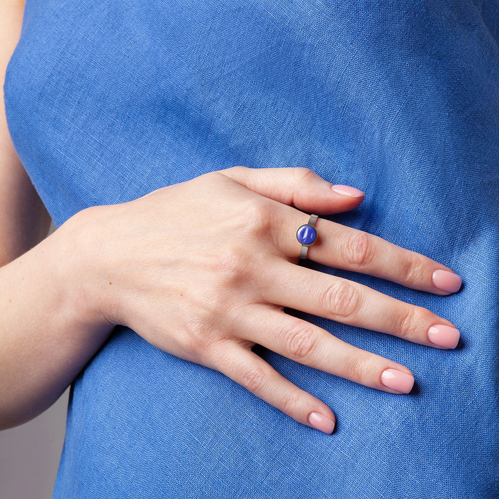 Foto von Adjustable ring with stone • 8mm Foto von Adjustable ring with stone • 8mm