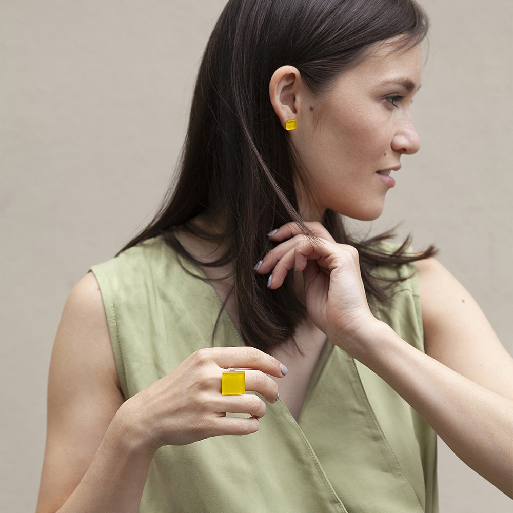 Foto von Statement ring with 20mm stone • adjustable size Foto von Statement ring with 20mm stone • adjustable size