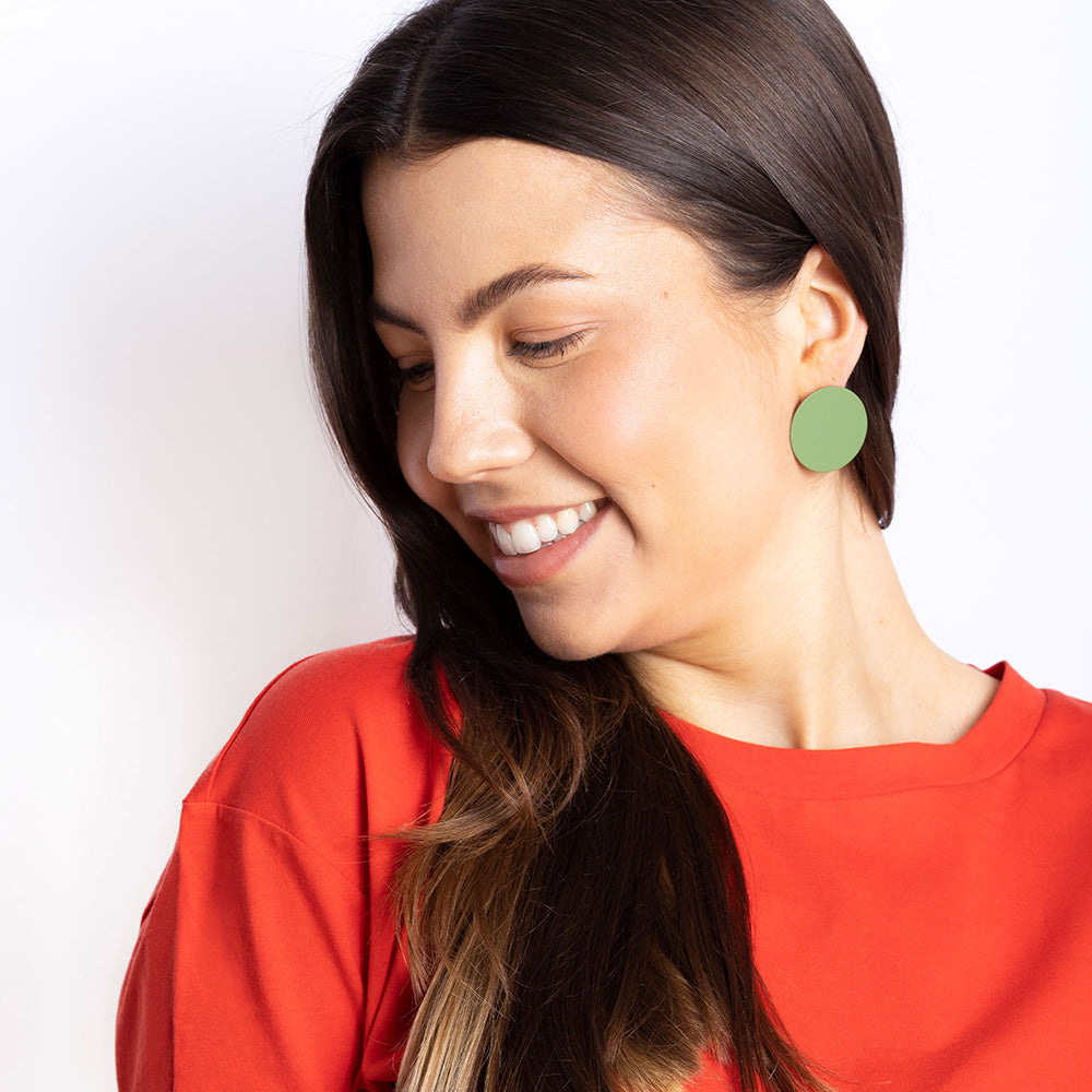 Foto von Round statement earrings • 30mm Foto von Round statement earrings • 30mm