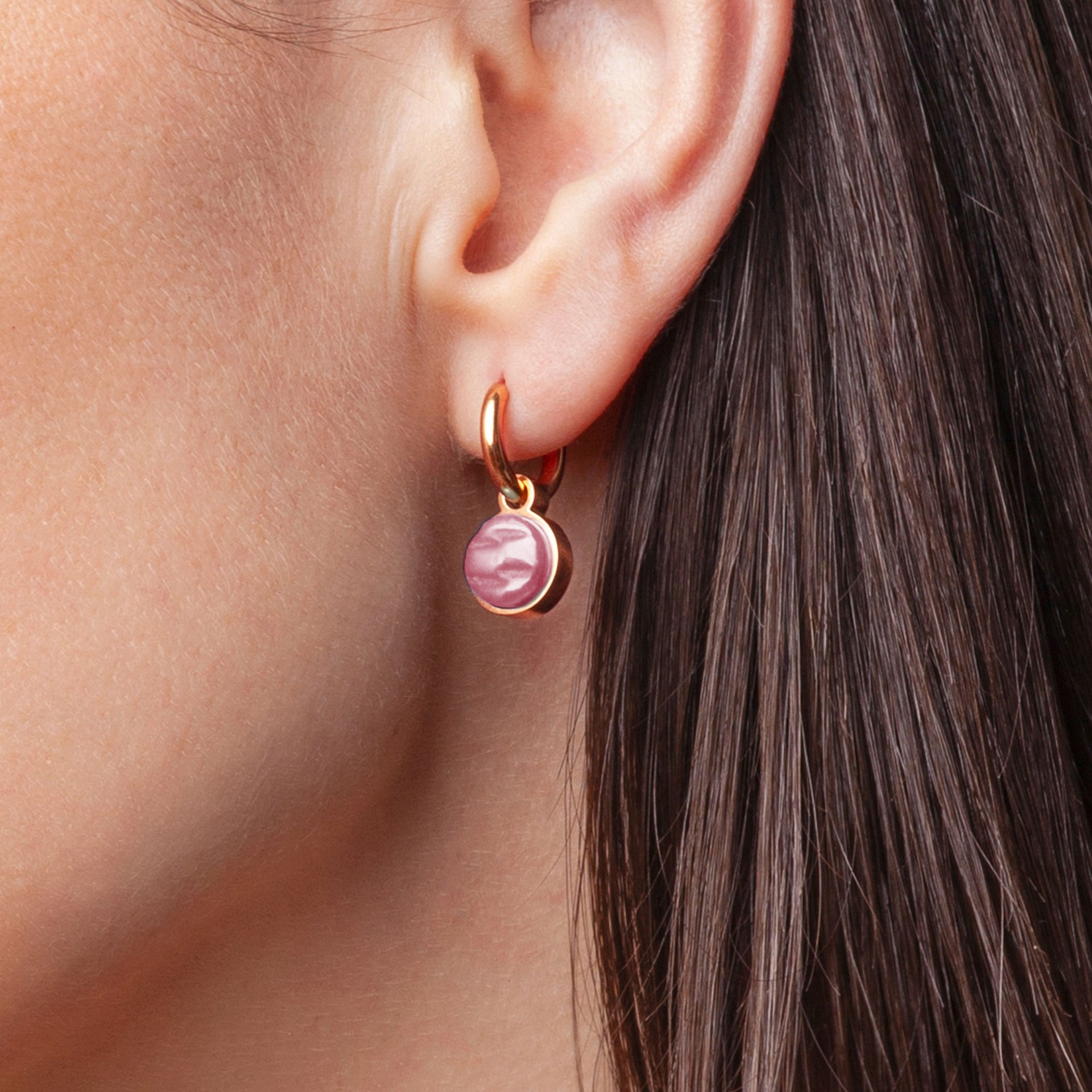 Foto von Hoop earrings with pendants • Mix & Match earrings • 12mm Foto von Hoop earrings with pendants • Mix & Match earrings • 12mm