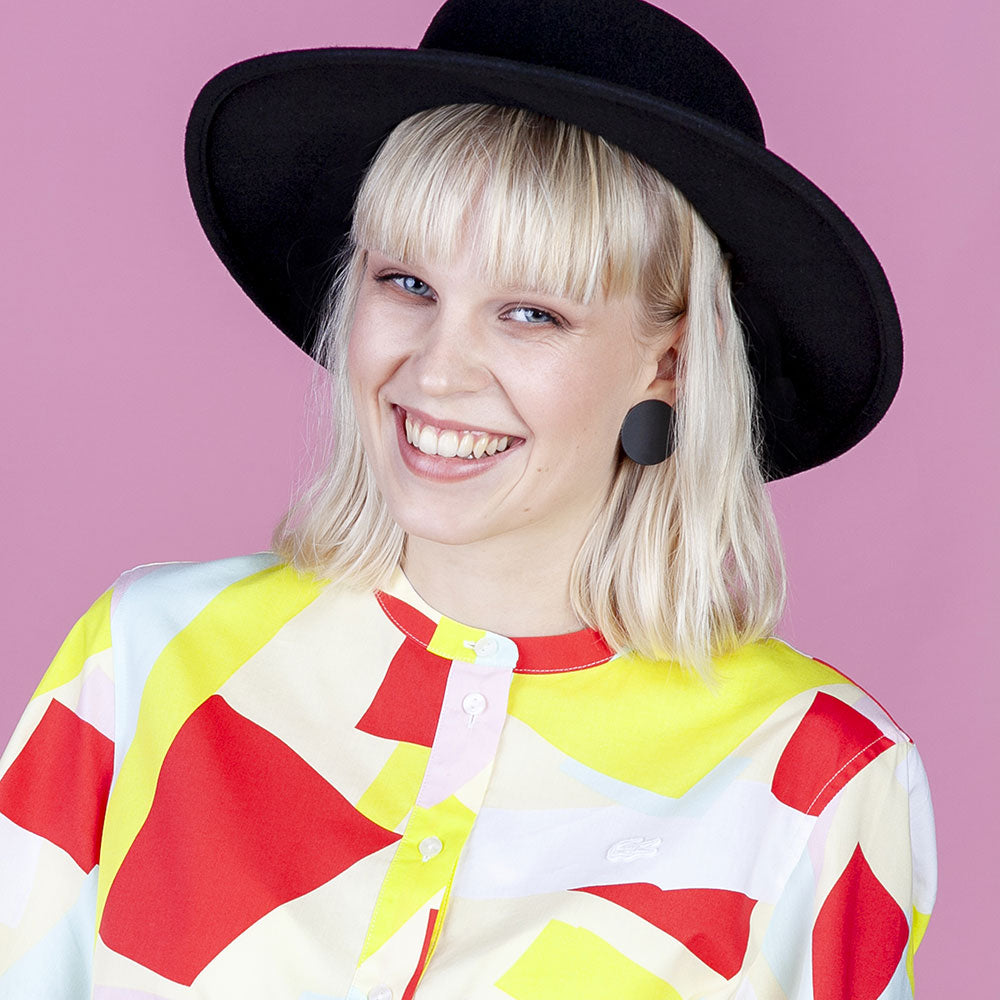 Foto von Round statement earrings • 30mm Foto von Round statement earrings • 30mm