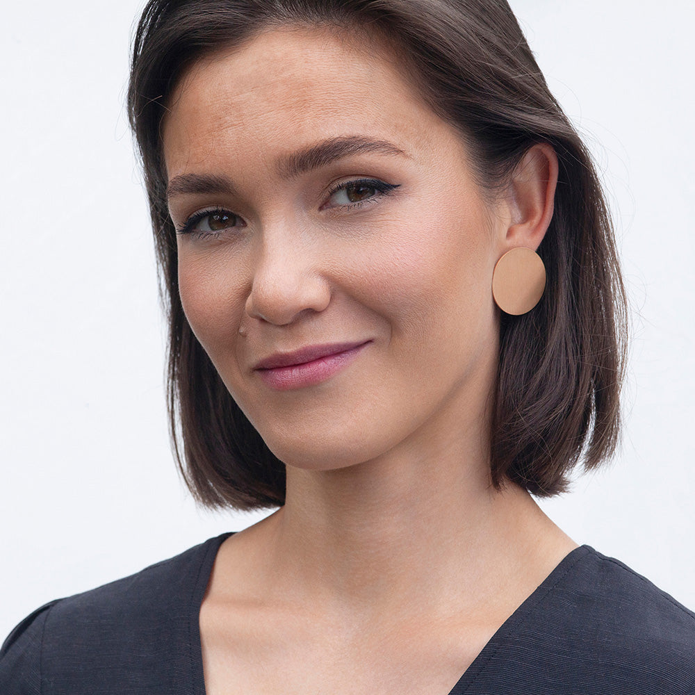 Foto von Große Ohrringe Edelstahl • 30mm Foto von Große Ohrringe Edelstahl • 30mm