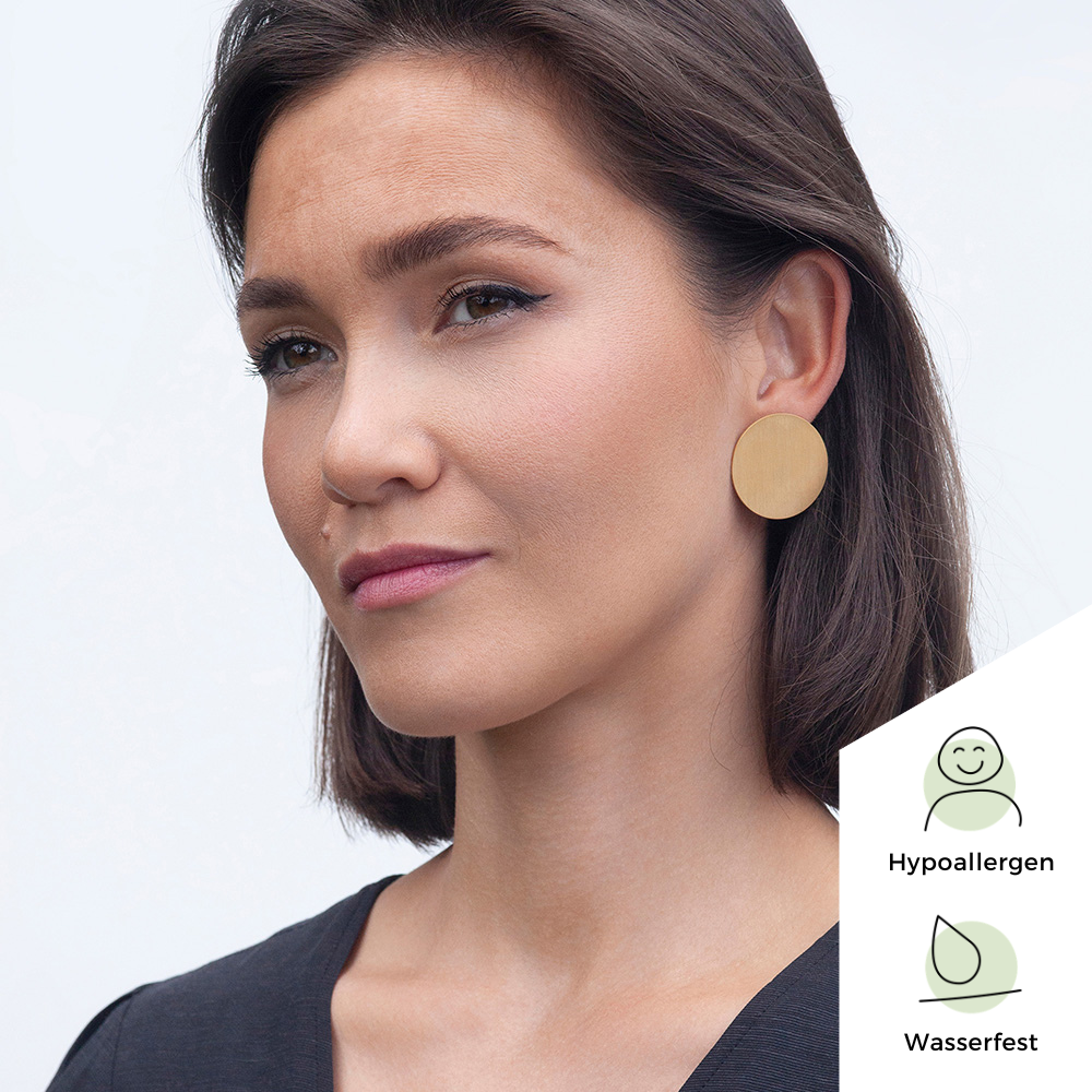 Foto von Large stainless steel earrings • 30mm Foto von Large stainless steel earrings • 30mm