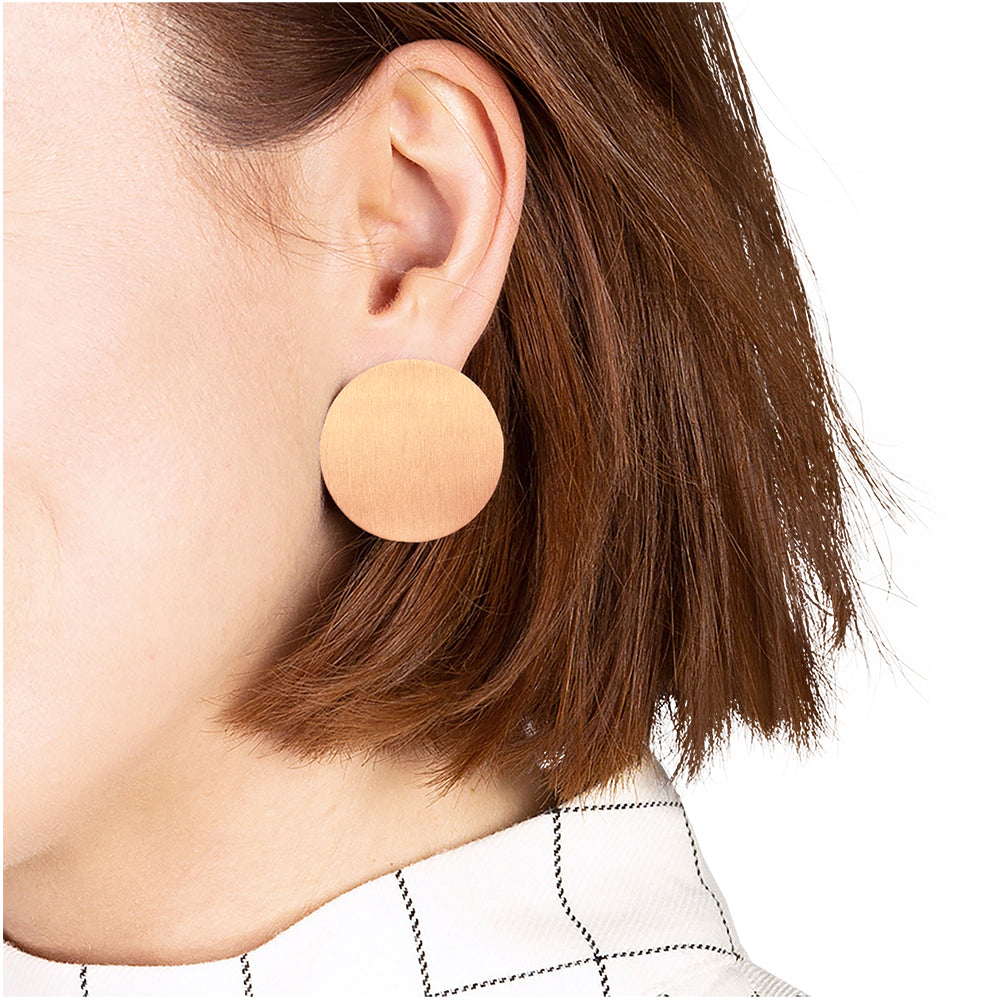Foto von Large stainless steel earrings • 30mm Foto von Large stainless steel earrings • 30mm