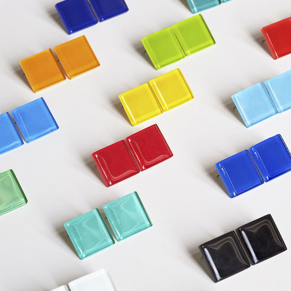 Geometrische Clip Ohrringe Ohne Ohrlöcher - Bauhaus Design In 16 Farben