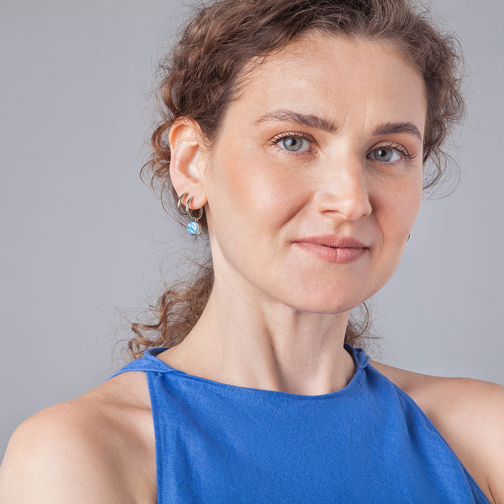 Foto von Hoop earrings with charms • Mix & Match earrings • 16mm Foto von Hoop earrings with charms • Mix & Match earrings • 16mm