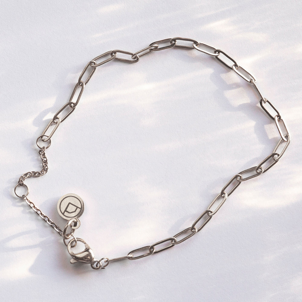 Foto von Filigranes Gliederarmband Edelstahl • verstellbar