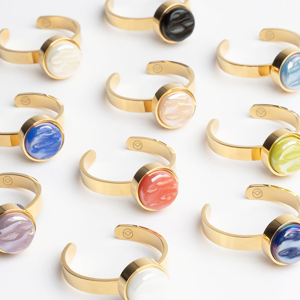 Foto von Verstellbarer Ring mit Stein • 8mm